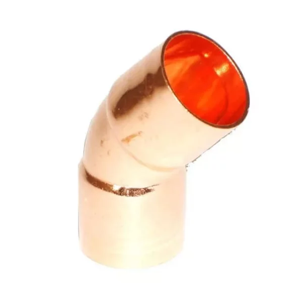 QE 1/2 INCH WROT 45 DEGREE ELBOW COPPER X COPPER FITTING (50 UNITS/ORDER)