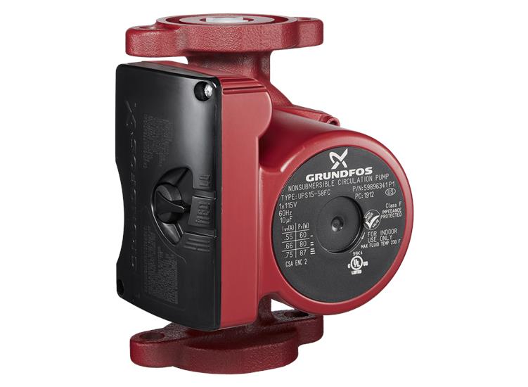 GRUNDFOS 59896341, UPS1558FC, SUPER BRUTE, 3 SPEED, CAST IRON