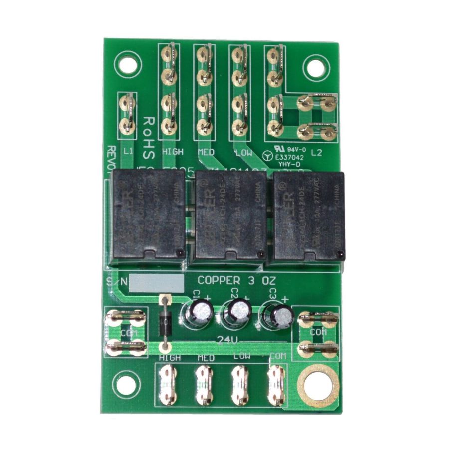 IEC RELAY BOARD SPST X 3 24 V 10 AMP 71481103