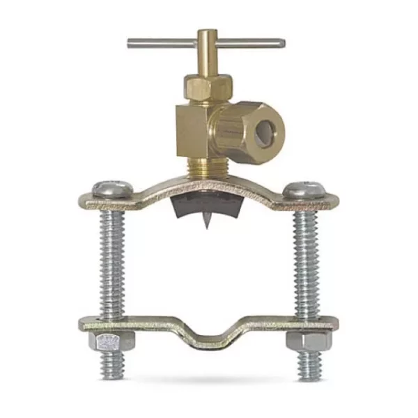 QE 3/8 TO 1-3/8 INCH SADDLE VALVE W/ 1/4 INCH OUTLET CONNECTION (25 UNITS/ORDER)