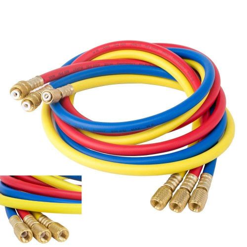 QE QH4-36RBY-410, 36 INCH, R410A, MANIFOLD HOSE, REFRIGERANT CHARGING, REPLACEMENT SET