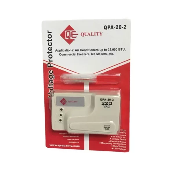 QE VOLTAGE SURGE PROTECTOR AIR CONDITIONERS UP TO 35K BTU, FREEZERS, ETC 220 V 60 HZ 20 AMP