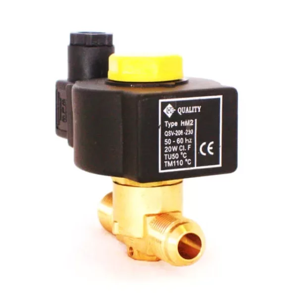 QE 1/2 INCH SAE FLARE SOLENOID VALVE AND COIL COMBO 208-230 V R22 50/60HZ