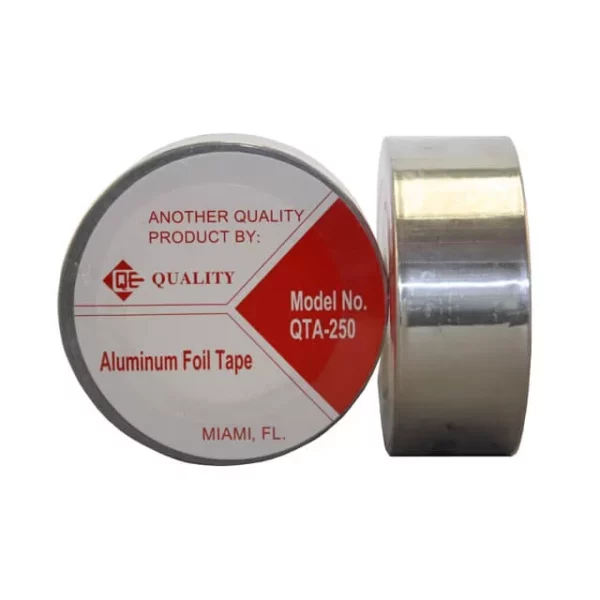 QE ALUMINUM FOIL TAPE 2 INCH x 150 FT 90 MICRON 3.6 MIL (24 UNITS/ORDER)