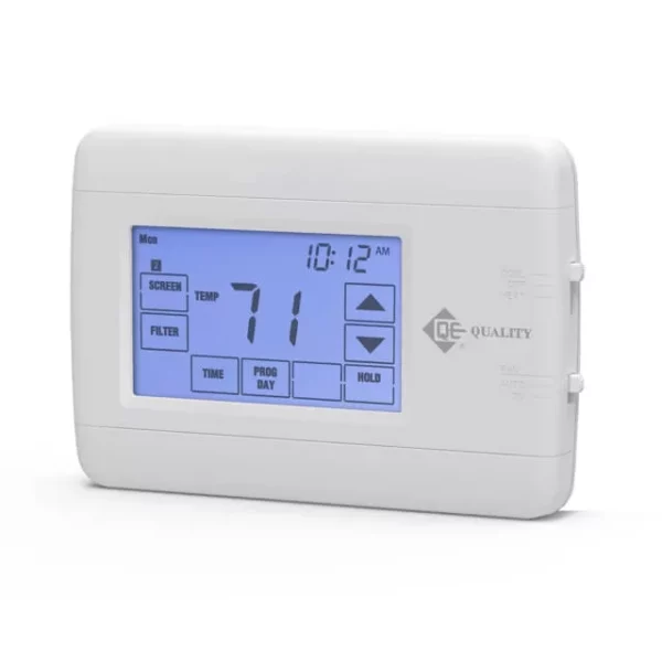 QE PROGRAMMABLE THERMOSTAT HEAT / COOL TOUCH SCREEN 7 OR 5 PLUS 2 DAYS DIGITAL