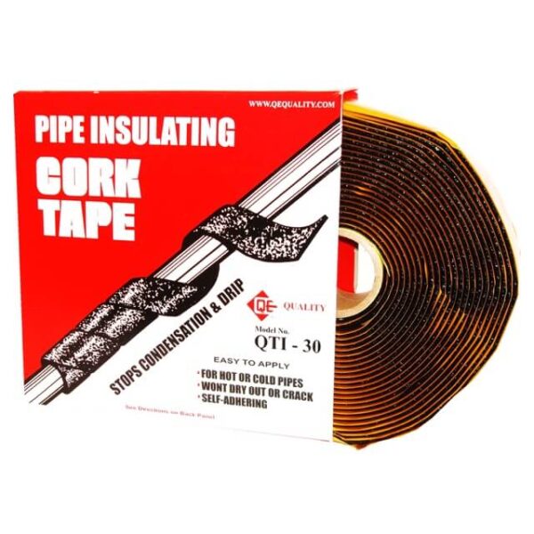 QE CORK INSULATION MASTIC TAPE 1/8 x 2 INCH x 30 FT (10 UNITS/ORDER)