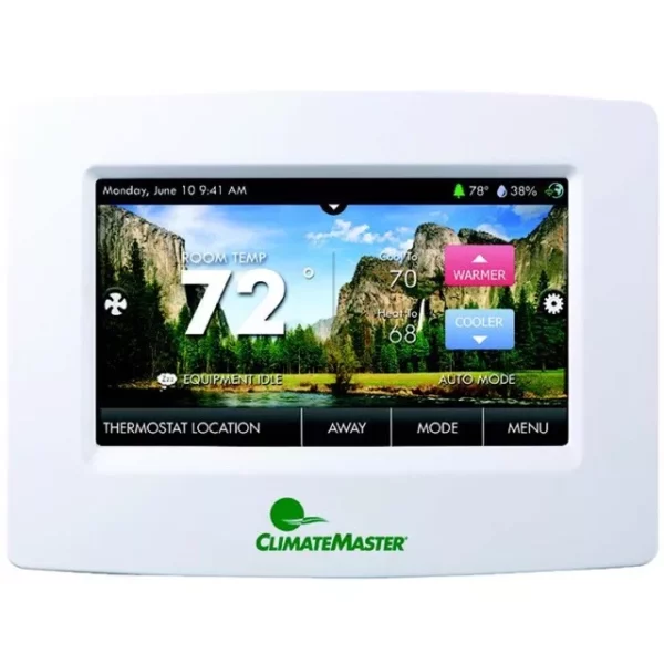 CLIMATEMASTER CM500 RESIDENTIAL WIFI COLOR TOUCH SCREEN THERMOSTAT 4 HEAT, 2 COOL STAGES