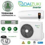 DAIZUKI 3 TON 36000 BTU 17 SEER 208-230 V DUCTLESS MINI SPLIT A/C HEAT PUMP FULL SET W/ 10 FT KIT