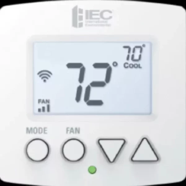 IEC E055-71520325, WI-FI VENTURE 24 VOLT FAN COIL DIGITAL THERMOSTAT 7 DAY PROGRAMMABLE 2 OR 4 PIPE