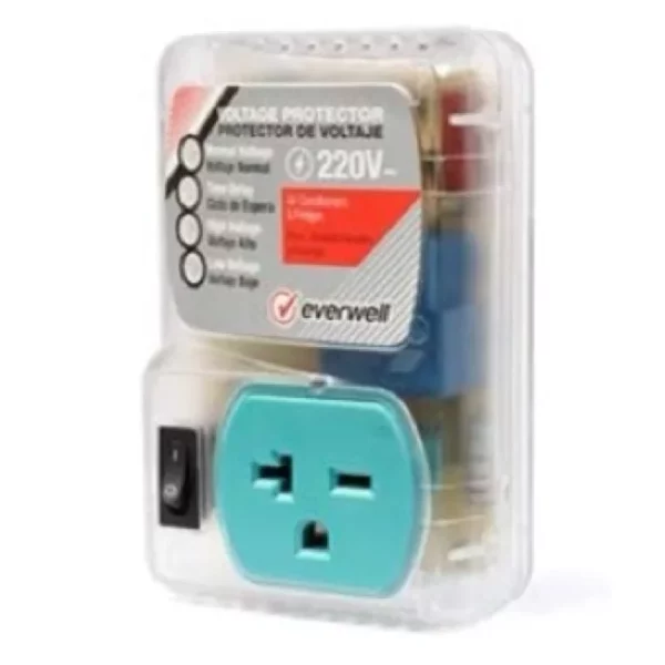 EVERWELL 220 V SINGLE PHASE VOLTAGE PROTECTOR PLUGGABLE 50/60 HZ DELUXE