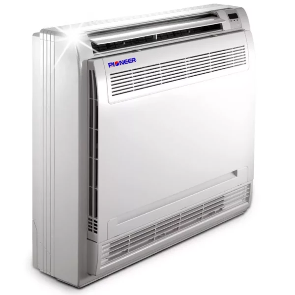 PIONEER 12000 BTU 20.5 SEER FLOOR CONSOLE MINI SPLIT AIR CONDITIONER HEAT PUMP SYSTEM FULL SET W/ 16 FT KIT