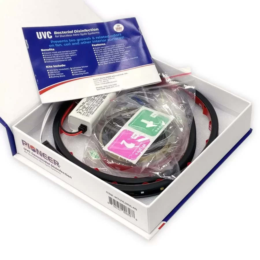 PIONEER UVC BACTERIAL GERMICIDAL DISINFECTION KIT FOR MINI SPLIT SYSTEMS