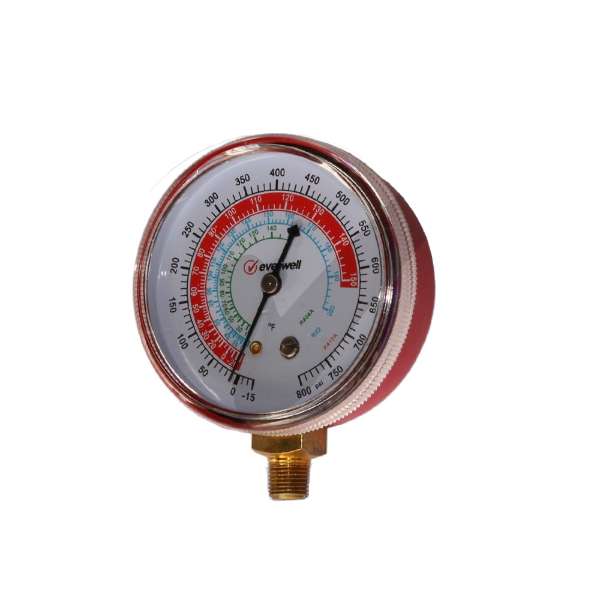 EVERWELL R410A REPLACEMENT MANIFOLD GAUGE 2.5 INCH DIA. HIGH SIDE