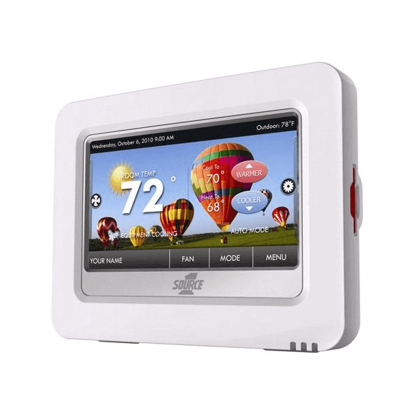 YORK S1-THXU280W TOUCH SCREEN PROGAMMABLE THERMOSTAT 4H/2C 7 DAY 5/2