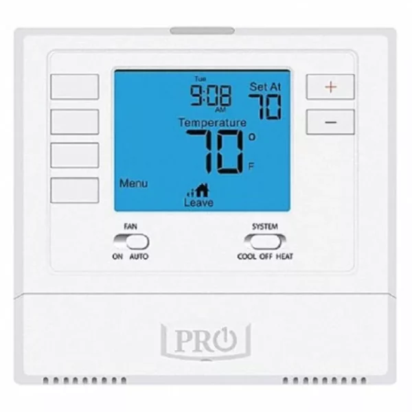 PRO1 IAQ T705, 24 V, 1H/1C, LOW VOLTAGE THERMOSTAT, ELECTRIC AND GAS FORCED AIR FURNACES, MILLIVOLT, ADJUSTABLE