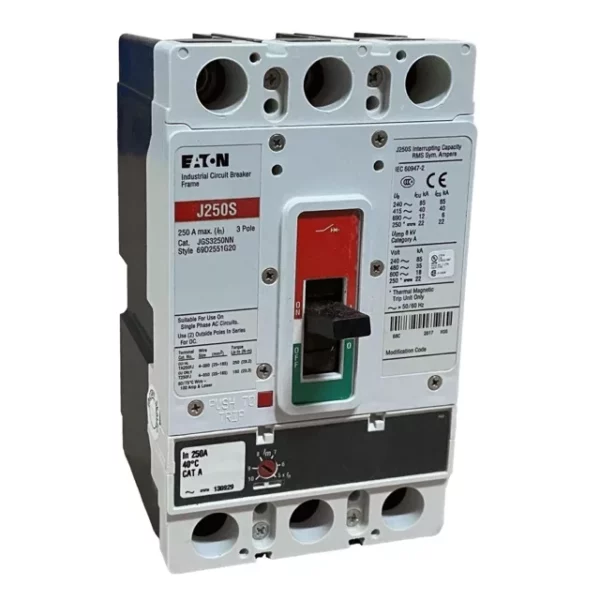 EATON JGS3250NN CIRCUIT BREAKER 35 KA @ 480 V, 40 KA @ 415 V, 3P FRAME ASSEMBLY