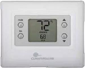 CLIMATEMASTER ATA11U03, NON PROGRAMMABLE, THERMOSTAT, ONE HEAT, ONE COOL, AUTO-MANUAL CHANGEOVER WITH FAN SPEED SWITCH