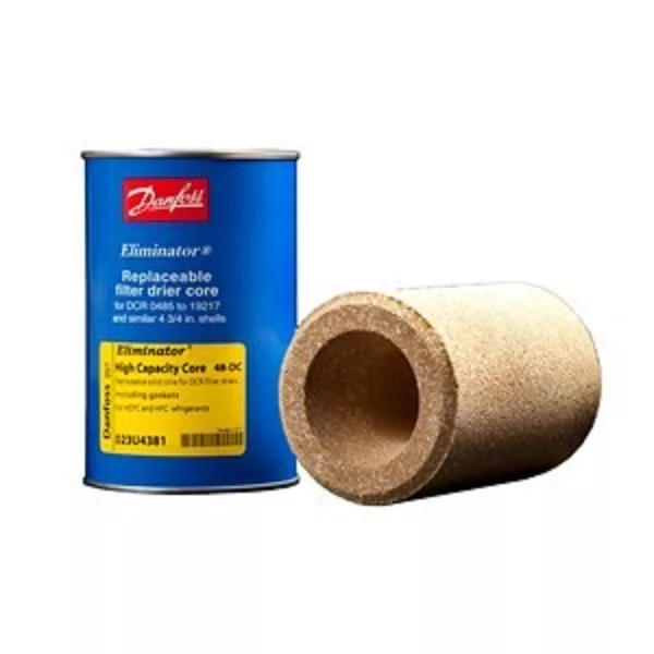 DANFOSS 023U4381, FILTER DRIER CORE, FOR DCR, 48-DC, REMOVES MOISTURE AND ACID, W/ GASKET, D48, 48D