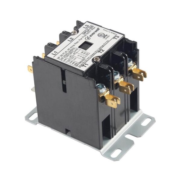 Everwell DPCA-330, 3 Pole, 30 Amp, 24 V, Standard Definite Purpose Contactor