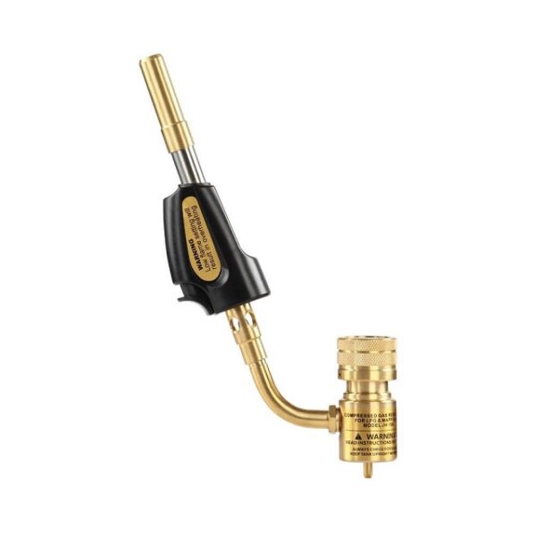 Everwell JH-1S6, Brazing Hand Torch, Attached Self Ignitor, Brass Tip, For Soldering 3600+ Degrees F