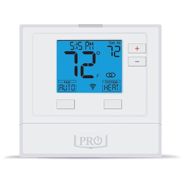 Pro1 T701I, WIFI Thermostat, Single Stage, 1 Heat, 1 Cool, Hardwire, Programmable Through App