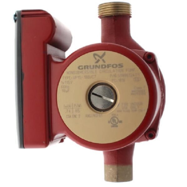 Grundfos 59896124, 3/4", Sweat, UP15-18BUC7, 1-Speed, Bronze, Circulator Pump, 115V, 1/25 HP