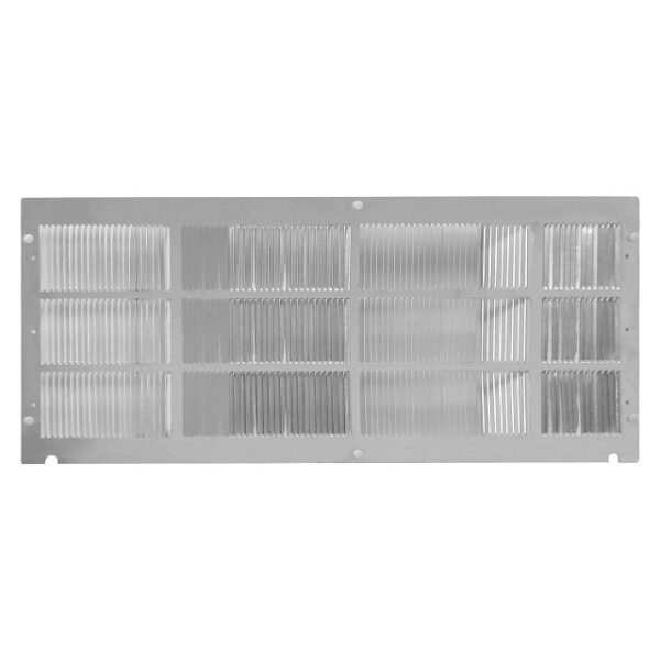 Daizuki, 22011600000539, Anodized, Stamped, Aluminum, Grille, for Foldable Wall Sleeve, 42" x 16" - Quiet Gray