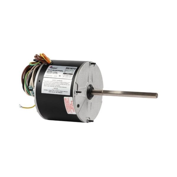 Rostock RS1874, 1/4 HP, 825 RPM, 208-230 V, 1 Ph, 60 Hz, 1/2 Inch Shaft, Condenser Fan Motor