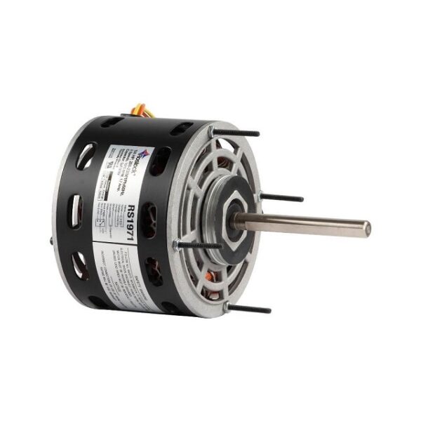 Rostock RS1971, 1/4 HP, 1075 RPM, 208-230 V, 3 Speeds, 60 Hz, 1/2 Inch Shaft, Direct Drive Blower Motor