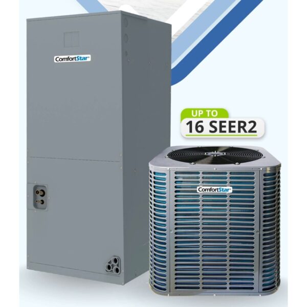 Comfort Star, 2 Ton, 24000 BTU, 16 SEER, 208-230 V, Ducted Central Split Air Conditioner Heat Pump System