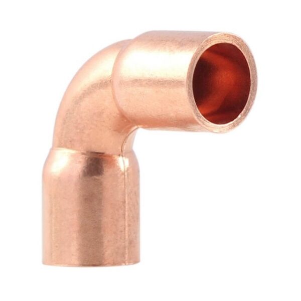 Everwell 1/2 Inch WROT 90 Degree Short Radius Copper Elbow Copper x Copper Fitting (100 Units/Order)