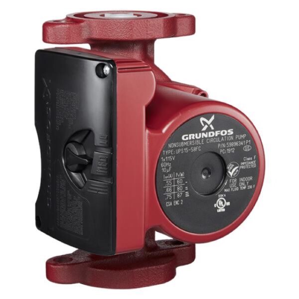 Grundfos 59896180, UPS15-42F, 3-Speed Circulator Pump, 1/25 HP, 230 V