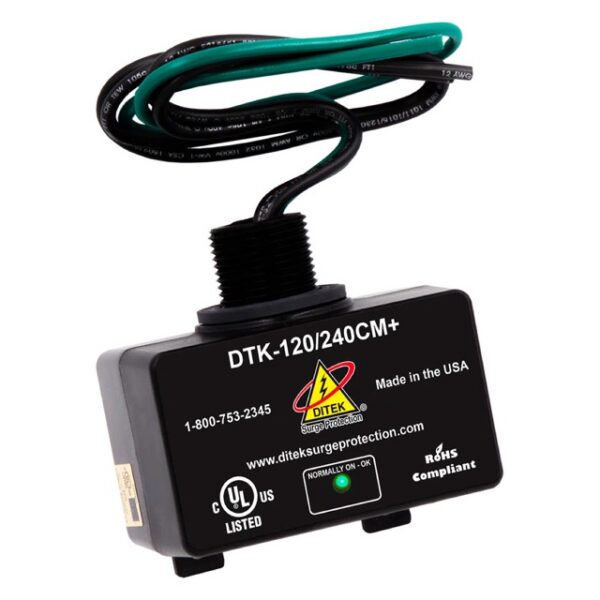 Ditek DTK-120/240CMPLUS, Surge Protector Device, 120/240 VAC, TPMOV Technology