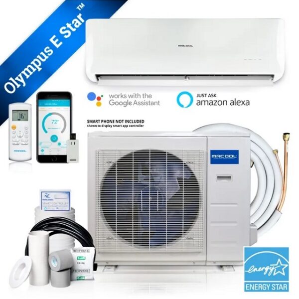 MRCOOL® O-ES-24-HP-230C-01 — Olympus E Star 4th Gen 24,000 BTU 230V Single-Zone Ductless Mini-Split Heat Pump Complete System