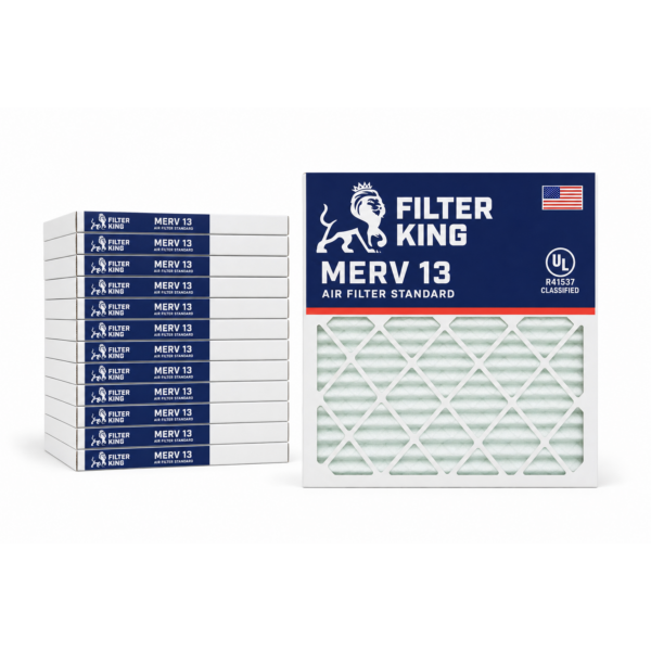 16x20x1 MERV 13 Air Filter — 12-Pack