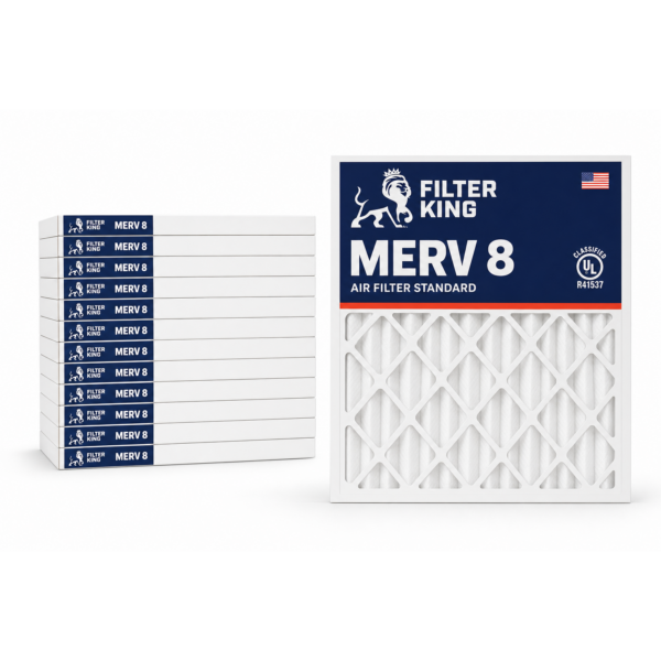 20x22x1 MERV 8 Air Filter — 12-Pack