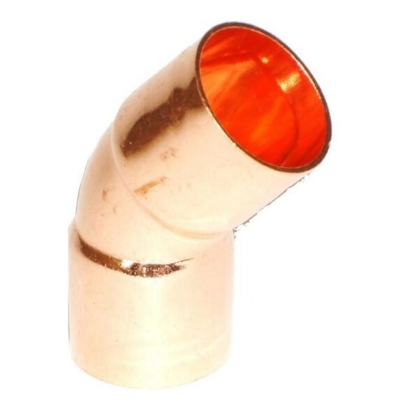 106218 — QE 2-1/8 Inch WROT 45 Degree Elbow Copper x Copper Fitting (1 Unit/Order)