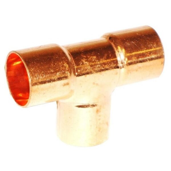 111018 — QE 1/8 Inch WROT Tee Copper x Copper Fitting (25 Units/Order)