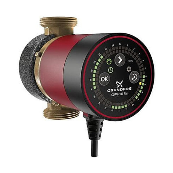 Grundfos 99812354 Comfort UP 10-16 DT BU/LC Hot Water Recirculating Temperature Pump 1-1/4" Union