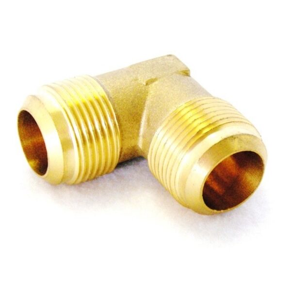 QFE-58 — QE 5/8 Inch Brass 90 Degree Elbow Flare NPT (25 Units/Order)