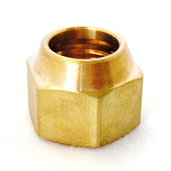 QFN-12 — QE 1/2 Inch Brass Short Flare Nut NPT (50 Units/Order)